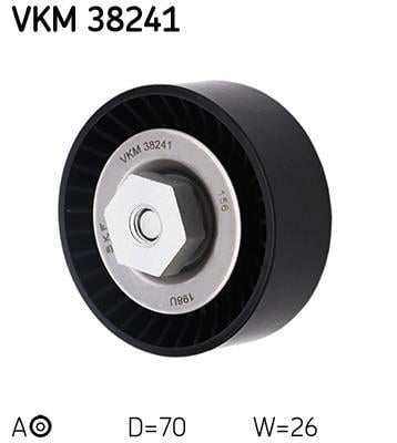 Rolo tensor da correia trapezoidal estriada SKF ref. VKM 38241